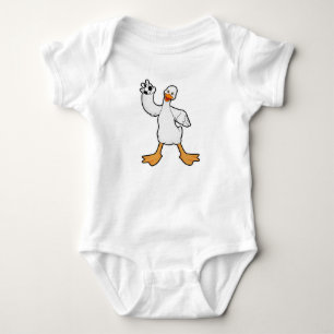 Duck as Handball player with Handball Baby Bodysuit