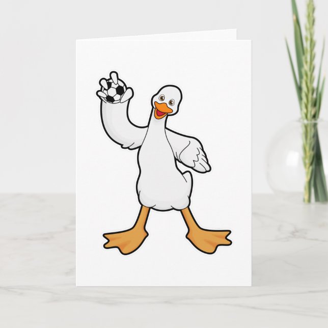 Duck as Handball player with Handball Card (Front)