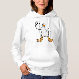 Duck as Handball player with Handball Hoodie