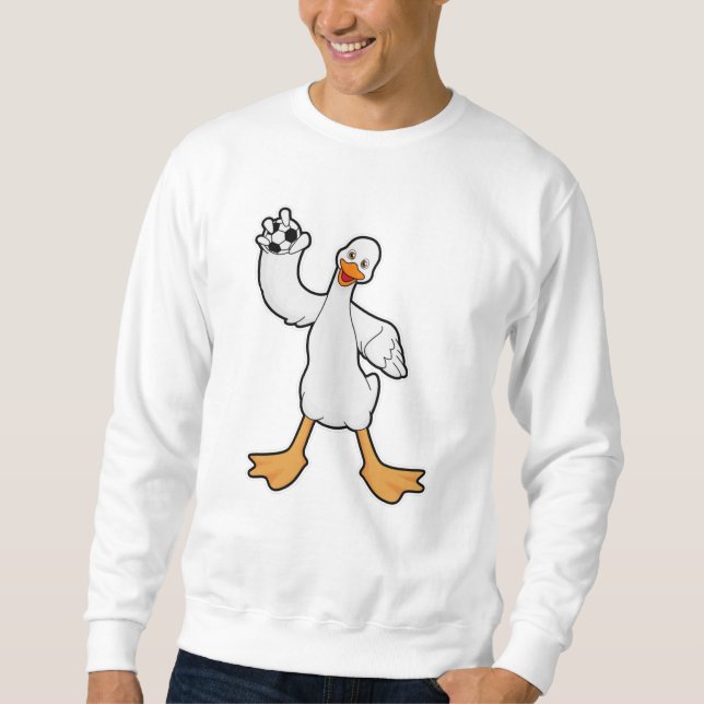 Duck as Handball player with Handball Sweatshirt (Front)