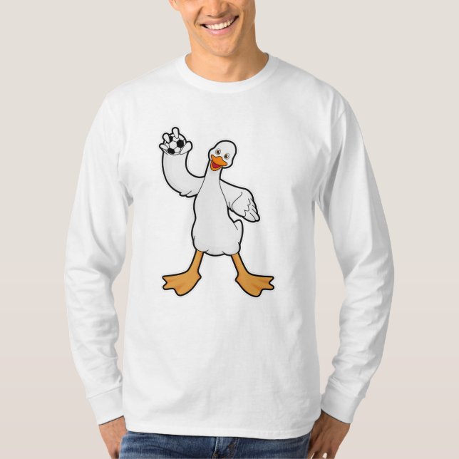 Duck as Handball player with Handball T-Shirt (Front)