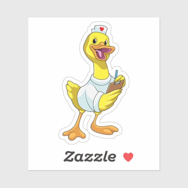 Duck as Nurse with Heart (Sheet)