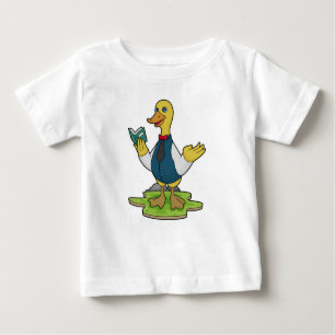 Duck as Teacher with Book Baby T-Shirt
