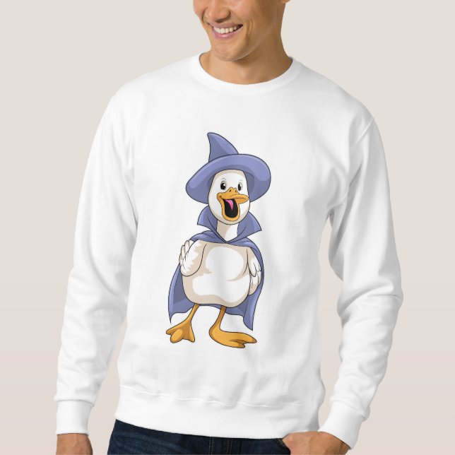 Duck as Witch with Hat Sweatshirt (Front)