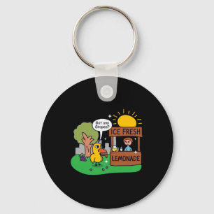 Duck Asks For Grapes Lemonade Stand Key Ring