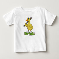 Duck at Baseball with Baseball bat