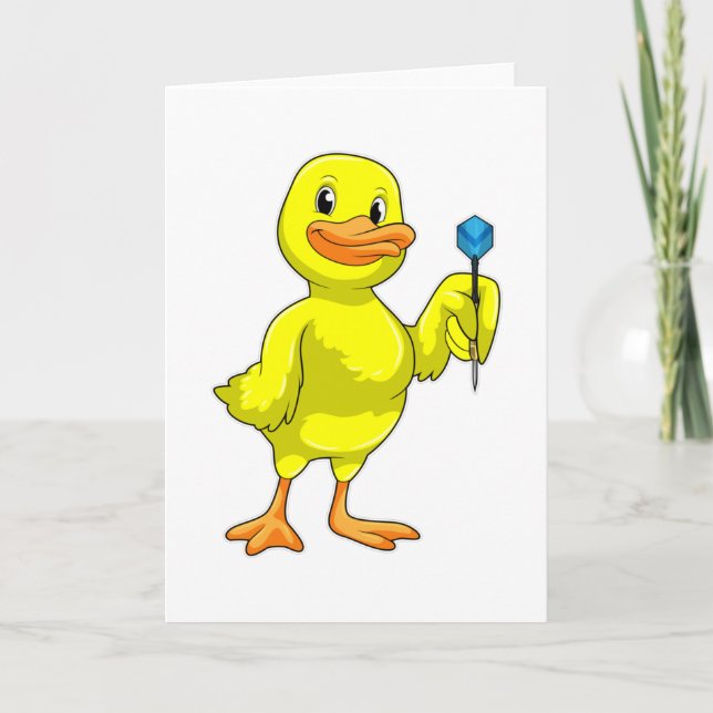 Duck at Darts with Dart Card (Front)