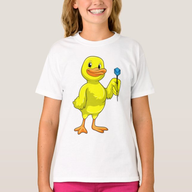 Duck at Darts with Dart T-Shirt (Front)