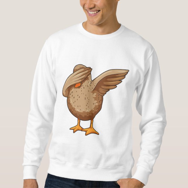 Duck at Hip Hop Dance Dab Sweatshirt (Front)