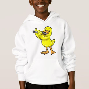 Duck at Music with Flute