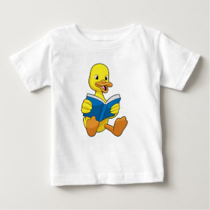 Duck at Reading with Book Baby T-Shirt