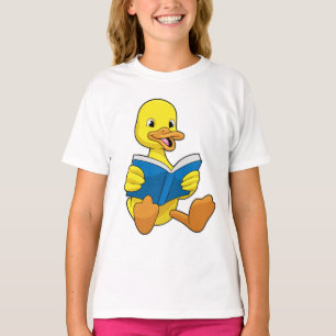 Duck at Reading with Book T-Shirt