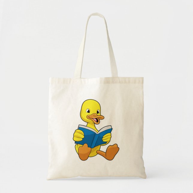 Duck at Reading with Book Tote Bag (Front)