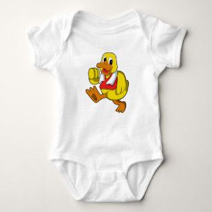 Duck at Running Baby Bodysuit