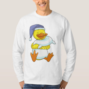 Duck at Sleeping with Nightcap T-Shirt