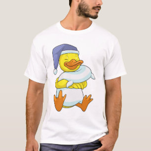 Duck at Sleeping with Nightcap T-Shirt