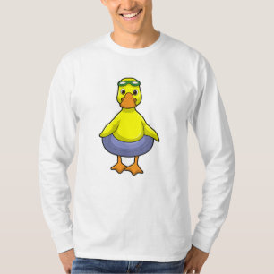 Duck at Swimming with Swim ring T-Shirt