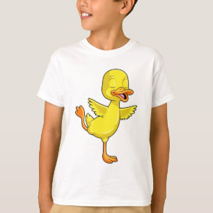 Duck at Yoga Fitness on a Leg T-Shirt