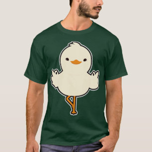 Duck at Yoga Stretching exercises in standing T-Shirt
