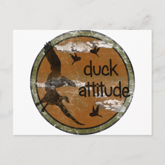 DUCK ATTITUDE for the Hunter Postcard (Front)