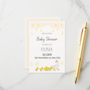 Duck Baby Shower Invitation