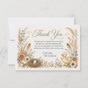 Duck Baby Sprinkle/Shower Thank You Card