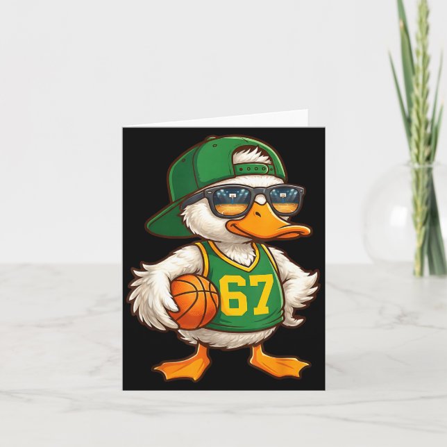 Duck Basketball 67 Gen Alpha Slang Srts Men Boys K Card (Front)