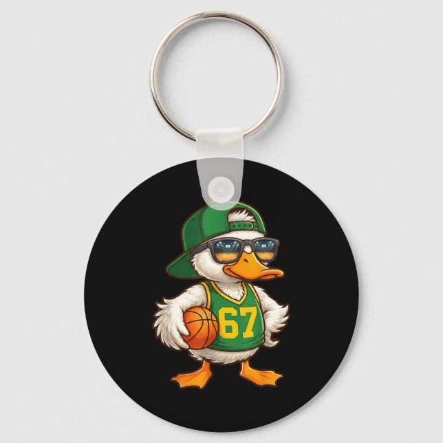 Duck Basketball 67 Gen Alpha Slang Srts Men Boys K Key Ring (Front)