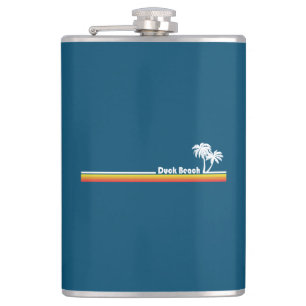 Duck Beach North Carolina Hip Flask