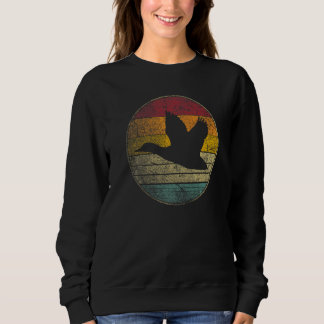 Duck Bird Vintage Country Distressed Retro 70s 80s Sweatshirt