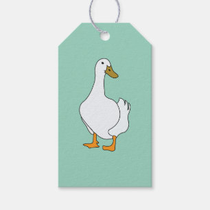 Duck Bird White Duck  Gift Tags