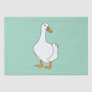 Duck Bird White Duck Tissue Paper