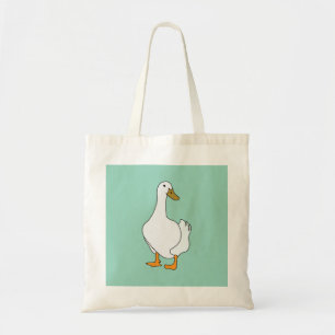 Duck Bird White Duck Tote Bag