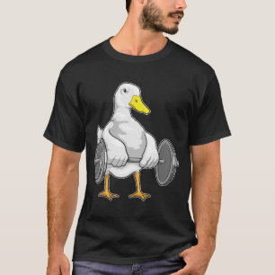 Duck Bodybuilder Dumbbell Bodybuilding T-Shirt