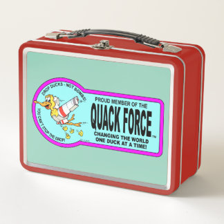 DUCK BOMBER METAL LUNCH BOX
