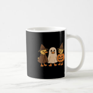 Duck Boo Funny Spooky Halloween Cute Trio Ghost Co Coffee Mug