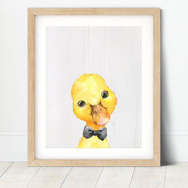 Duck Bowtie Farm Nursery Art Print (Creator Uploaded)