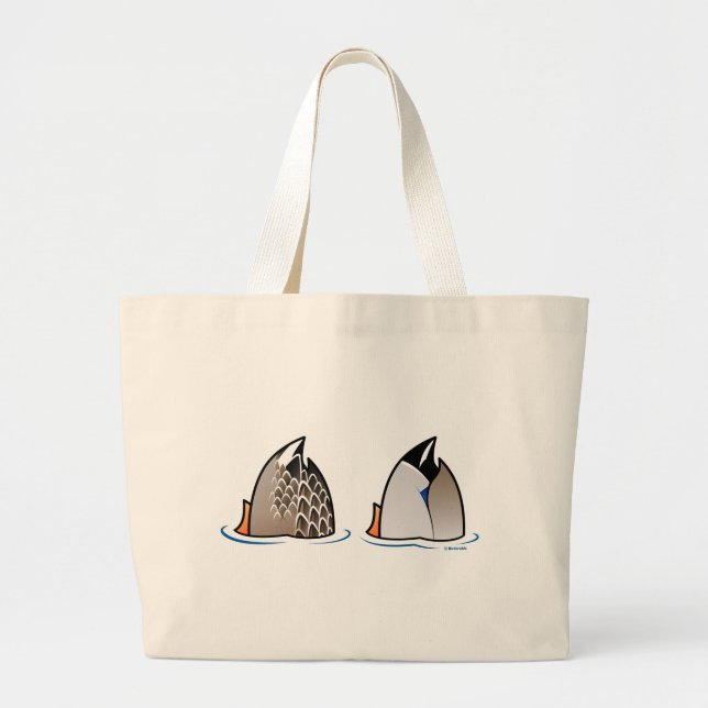 Duck Butts Large Tote Bag (Front)