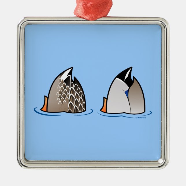 Duck Butts Metal Tree Decoration (Front)