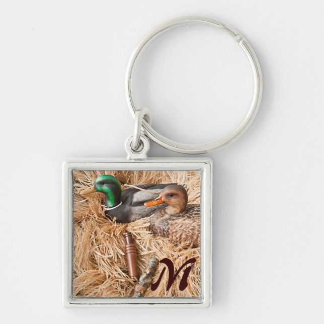 Duck Call Mallard Drake Hunting Hunters Key Chain (Front)