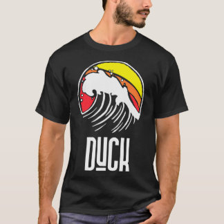 Duck Carolina Vintage 80s Retro Surfing Beach Wave T-Shirt