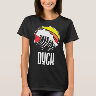 Duck Carolina Vintage 80s Retro Surfing Beach Wave T-Shirt