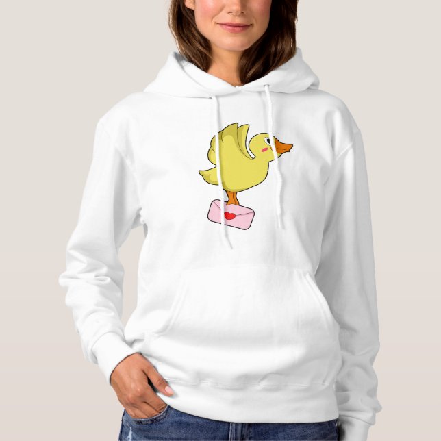 Duck Carrier pigeon Letter Hoodie (Front)