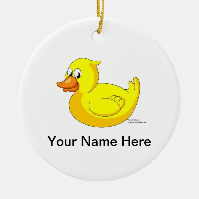 Duck Ceramic Tree Decoration (Front)