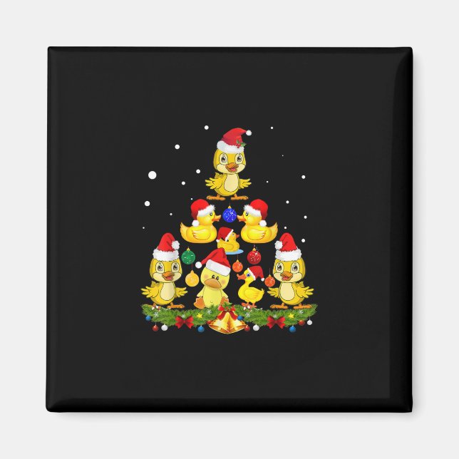 Duck Christmas Tree Magnet (Front)