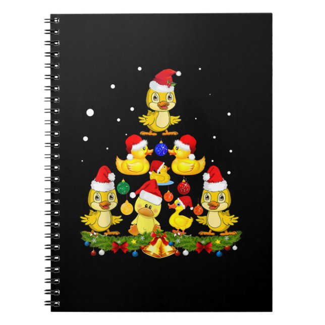 Duck Christmas Tree Notebook (Front)
