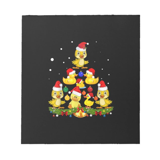 Duck Christmas Tree Notepad (Front)