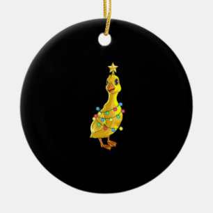 Duck Christmas Tree T Lights Decor Star Gift Xmas Ceramic Tree Decoration