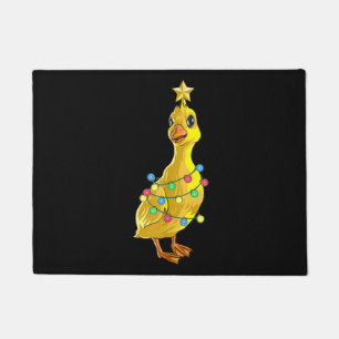 Duck Christmas Tree T Lights Decor Star Gift Xmas Doormat