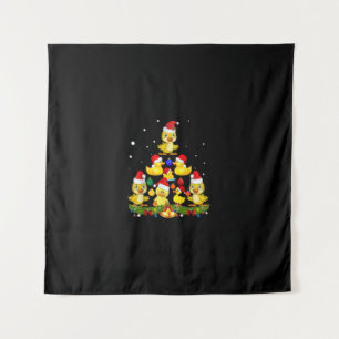 Duck Christmas Tree Tapestry